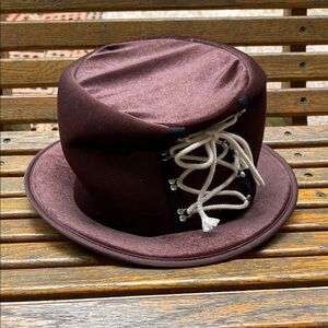 Spirit 157715 Brown Steampunk Top Hat with Rope Detail costume cap